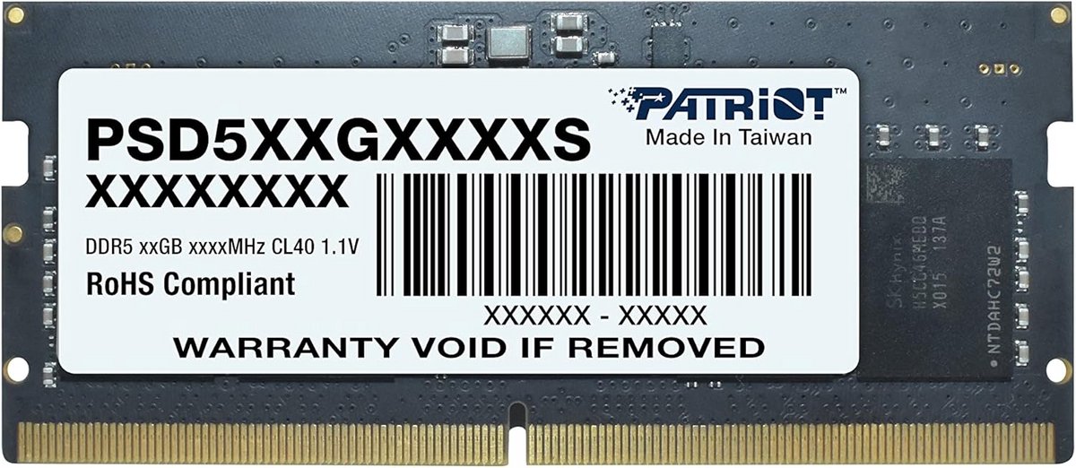 DDR5 SODIMM Geheugenmodule 16GB 4800MHz - CL40