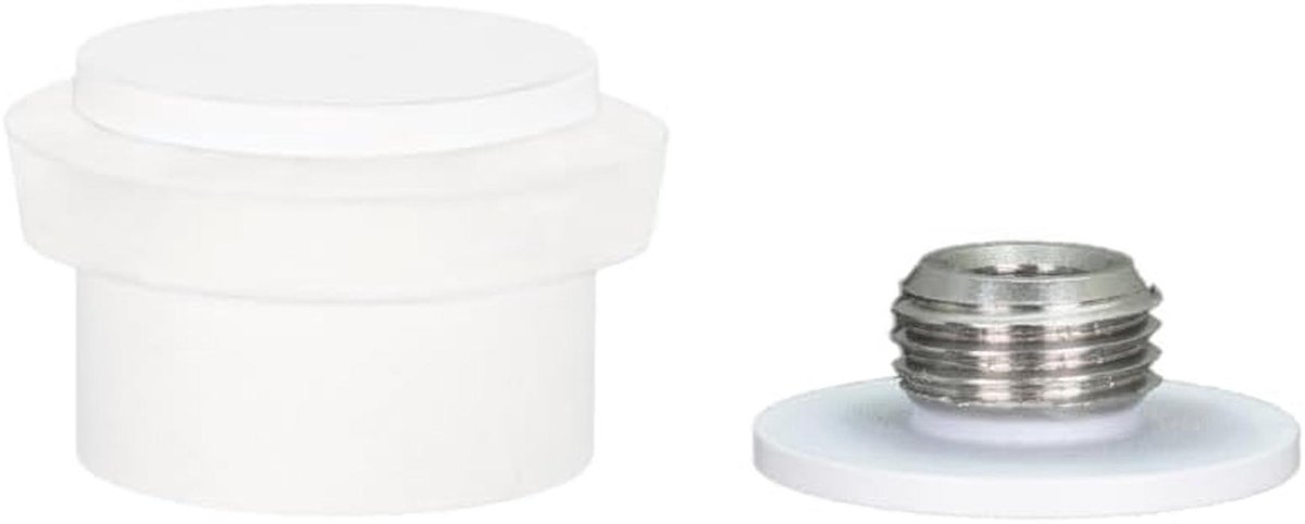 Deurstopper Rvs 24x20mm, Vloermontage met Inclusief Schroef en Klemplug