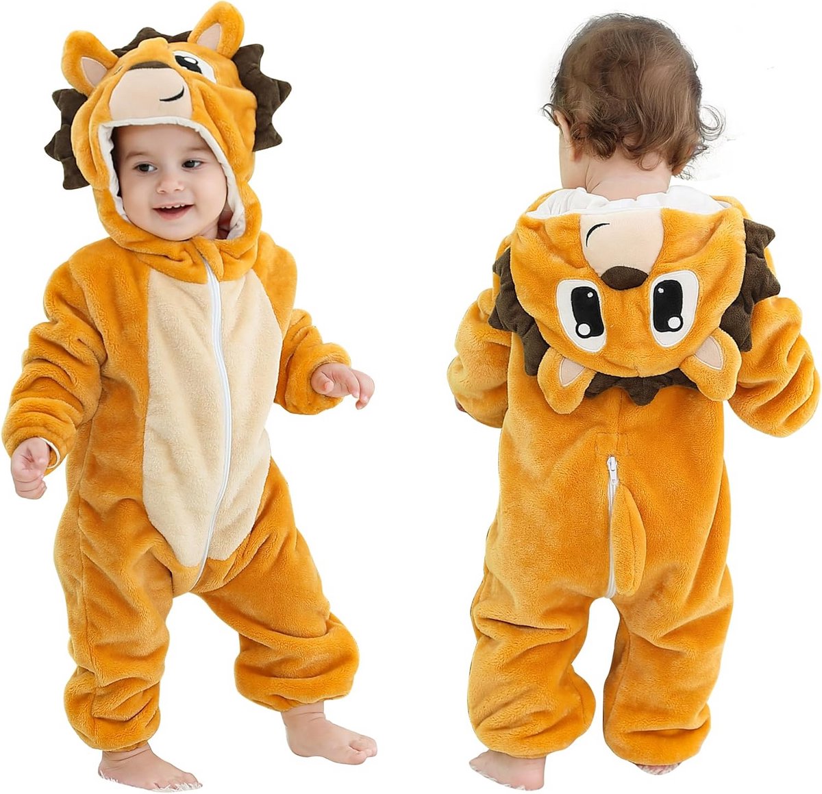 Warme Unisex Baby Romper met Capuchon voor 2-36 Maanden