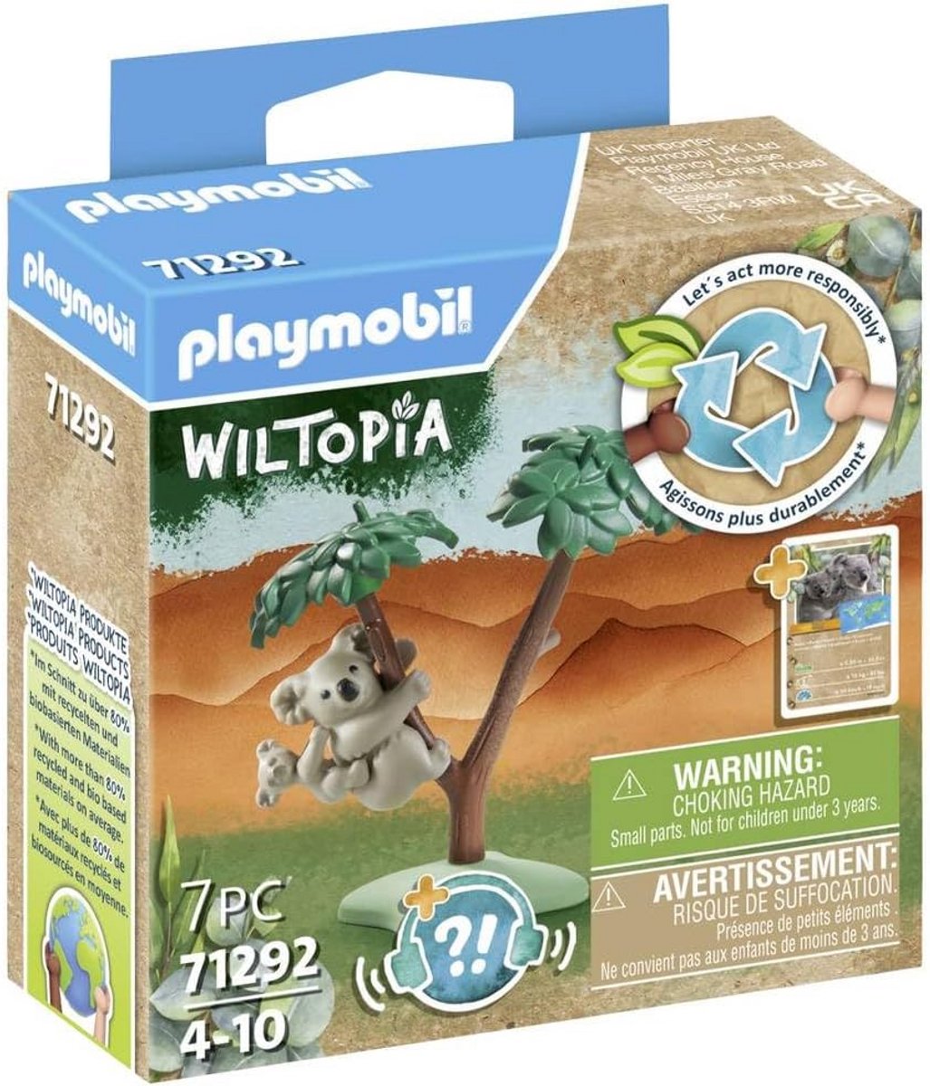 Koala en baby Wiltopia - Educatief Speelgoed van 80% Gerecycleerde Materialen