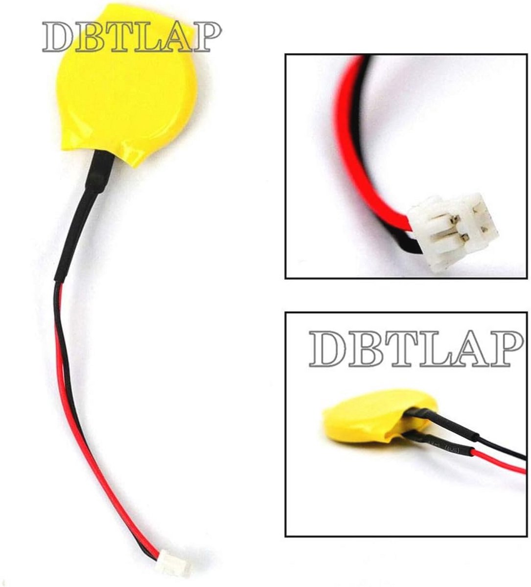 Laptop CMOS BIOS batterij CR2016 3V met 2-pins kabelplug