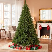 AG Luxe Kerstboom Met Verlichting 210 cm - Extra Vol Met 1200 Takken - Realistisch En Herbruikbaar - Kunstkerstboom - Kerstbomen - 1200 Takken - Zeer Vol