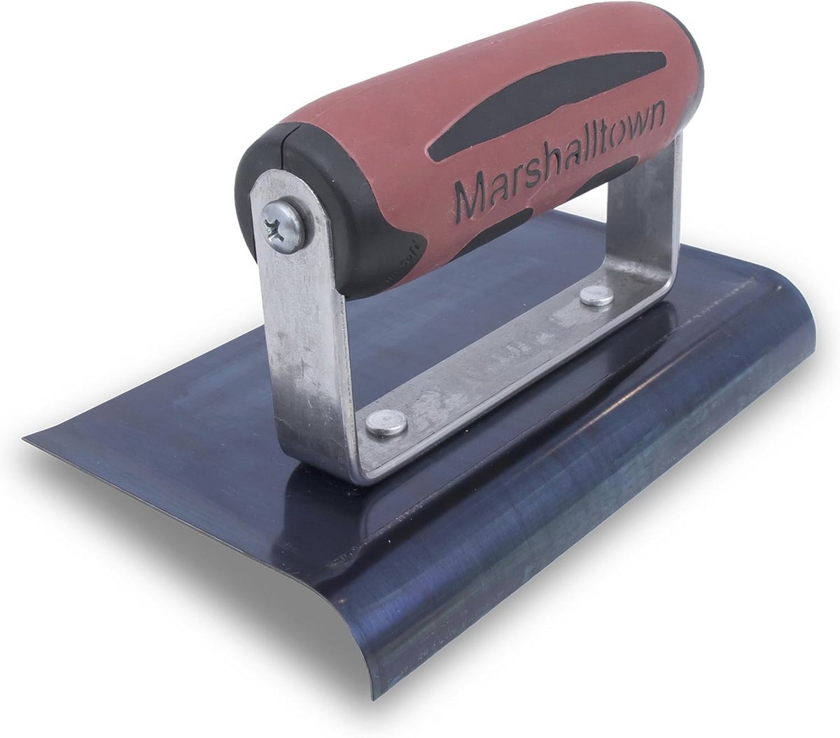 Kantenspaan met Gebogen Uiteinde voor Cement en Beton - DuraSoft Handvat, Blauw Staal