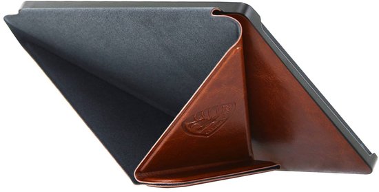 Origami Sleepcover Geschikt voor Kobo Sage Hoes Cognac Bruin * - ereader hoesje - cover van Kobo — afbeelding 3