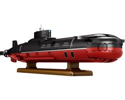 Reobrix 33048 Shark Submarine bouwset | WW2 Army Onderzeeër constructie modelbouw | Creator educatief militair & leger speelgoed bouwpakketten voor kinderen & volwassenen | DIY duik boot geschikt voor Lego | Bouwdoos met 2895 bloks