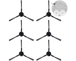 PromoHome Robotstofzuiger Zijborstels - 6 Stuks - Universele Compatibiliteit