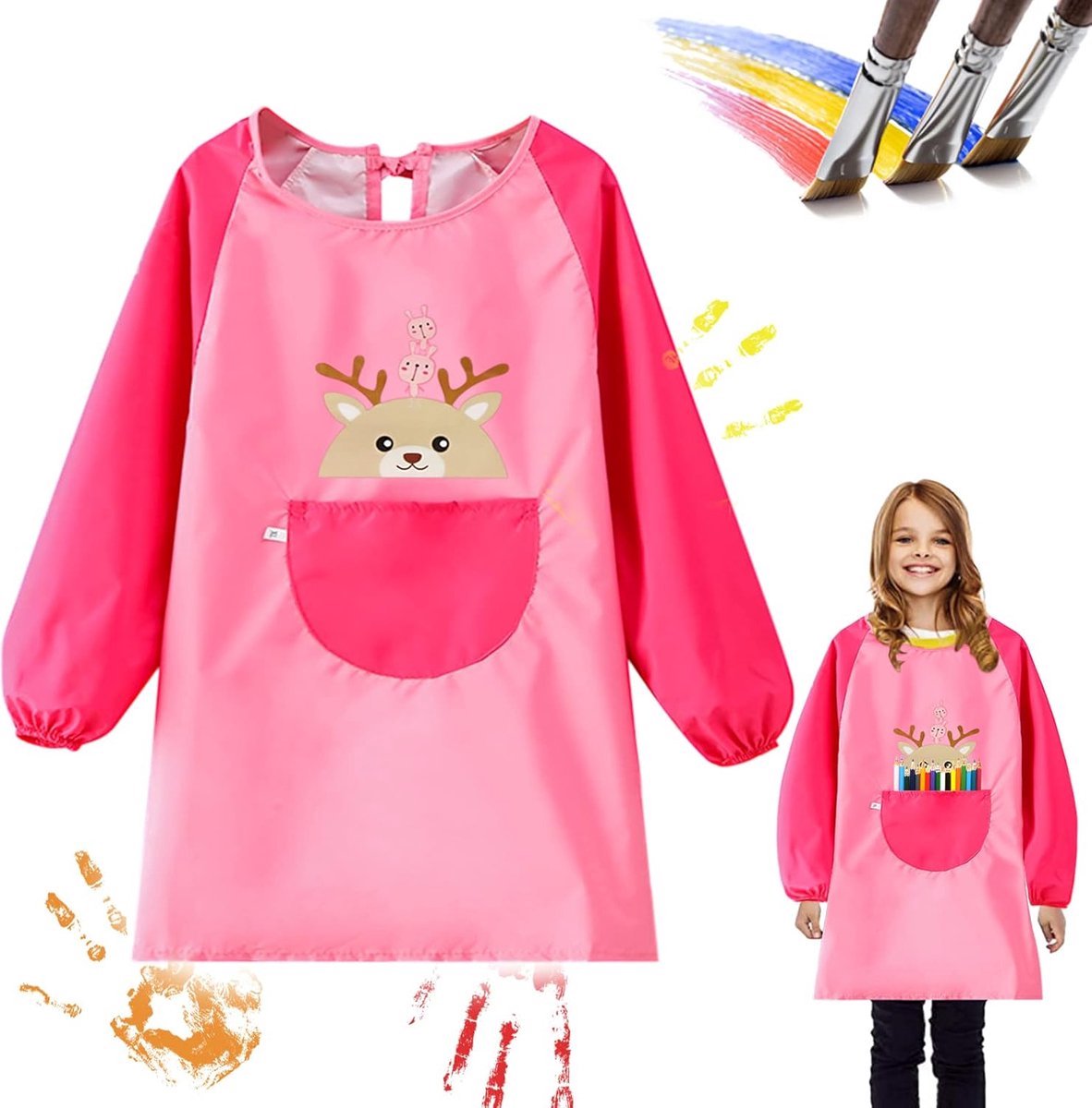 Stunq® Waterdichte Kinderschort met Mouwen voor Creatieve Activiteiten en Koken