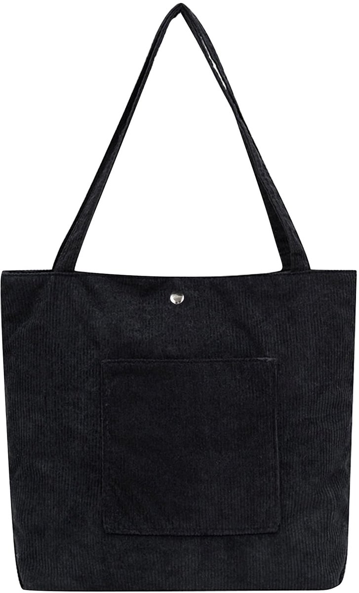 Boodschappentas voor dames Schoudertas Dames Corduroy Casual Handtas Winkelen Dames Grote Maat Tote Bag voor Werk Reizen Winkelen School Multicolor, Multicolor