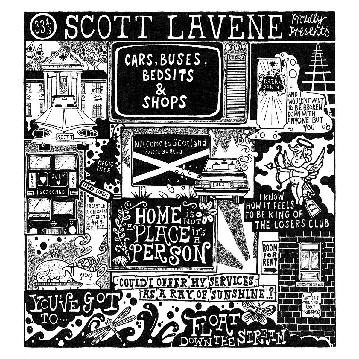 Scott Lavene - Cars, Buses, Bedsits And Shops (LP)