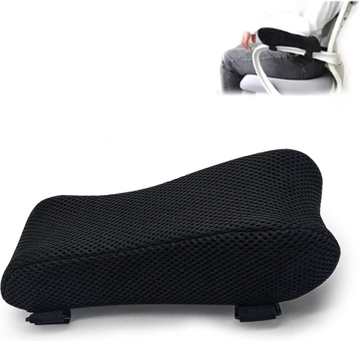 Stunq® Ergonomische Armsteunkussens voor Bureaustoelen en Gamingstoelen, Comfortabele Ondersteuning