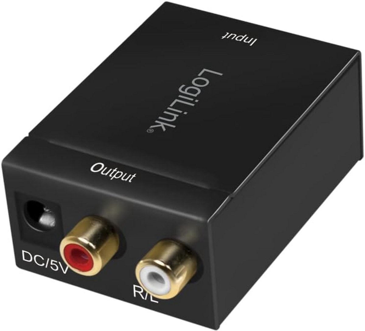 Digitale Audio Converter: Coaxiaal en Toslink naar Analoge L/R Audio (RCA)