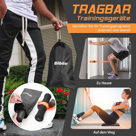 Hamstring Rek Verstelbare Nordic hamstring krul riem met kniemat - Draagbare riem ...