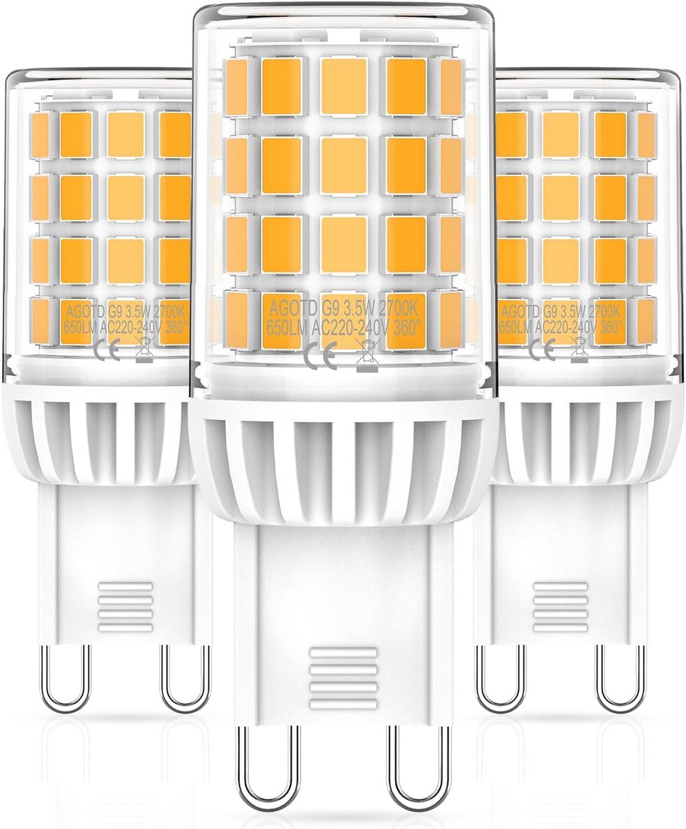 Dimbare LED Lamp G9 - Warmwit 2700K - 3.5W - 650LM - Set van 3