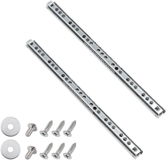 Allecta - Schuifladen rails set, 2 stuks, 246 mm, ladegeleiders met