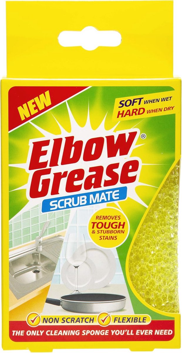Non-Scratch Schoonmaak Spons 7 cm x 11,5 cm x 3,5 cm - Ideaal voor Keuken en Badkamer