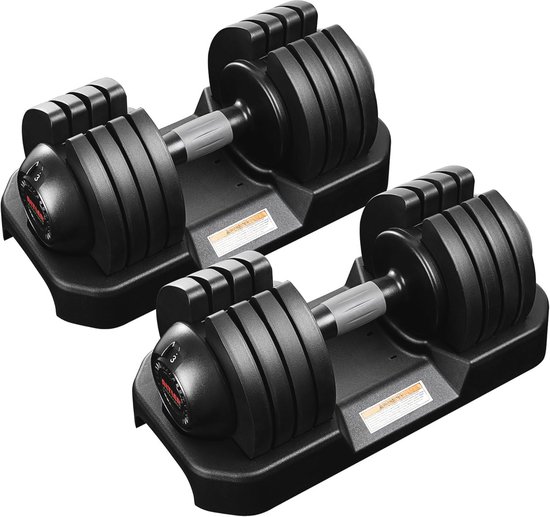 Body Revolution Verstelbare gietijzeren halterset - fitnessapparatuur voor krachttraining en training, 40 kg Body Revolution Verstelbare gietijzeren halterset - fitnessapparatuur voor krachttraining en training, 40 kg