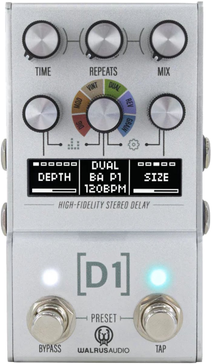 Walrus Audio Mako D1 MKII High Fidelity Stereo Delay - Effect-unit voor gitaren