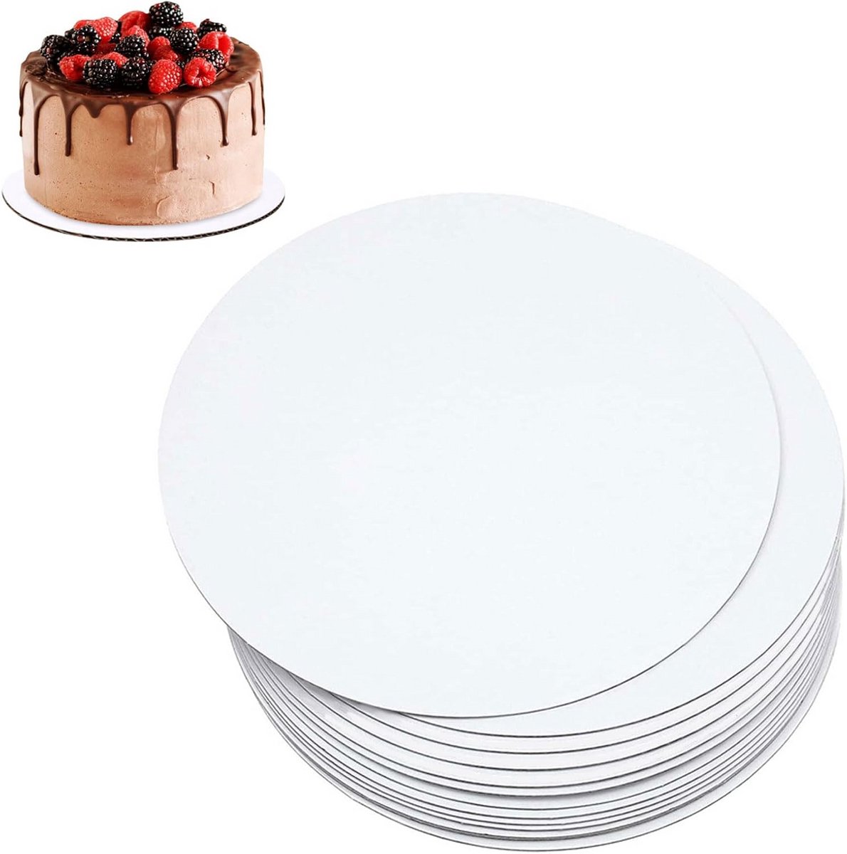 Ronde Taartkartons 30 cm 12 Stuks voor Gebak en Desserts