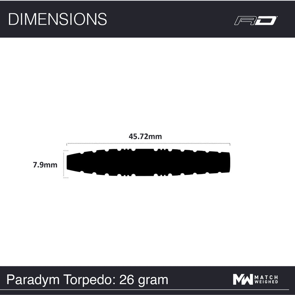 Red Dragon Paradym Torpedo 90% - Dartpijlen