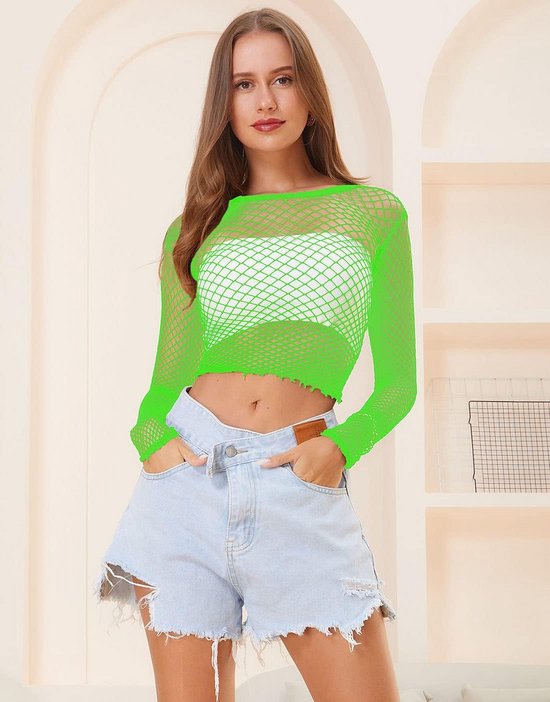 Röhnisch Seamless Crop Shirt met Lange Mouwen Dames - Desert Sage