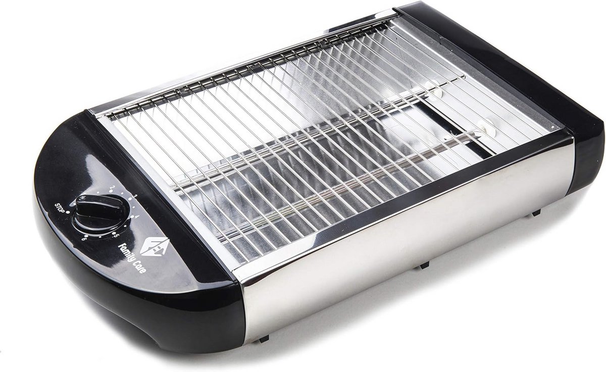Horizontale Broodrooster met 600 W Vermogen en 5 Temperatuurniveaus