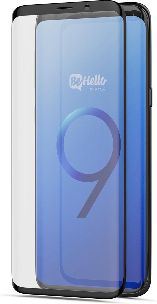 BeHello Samsung Galaxy S9+ Screenprotector Tempered Glass - High Impact Glass