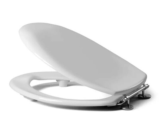 Haro Wc-bril Passat met deksel, hoogwaardige toiletbril met softclose- sluitmechanisme en takeoff-bevestiging, wit, art.nr. 512131, 44,9 x 37,2 x 4 cm