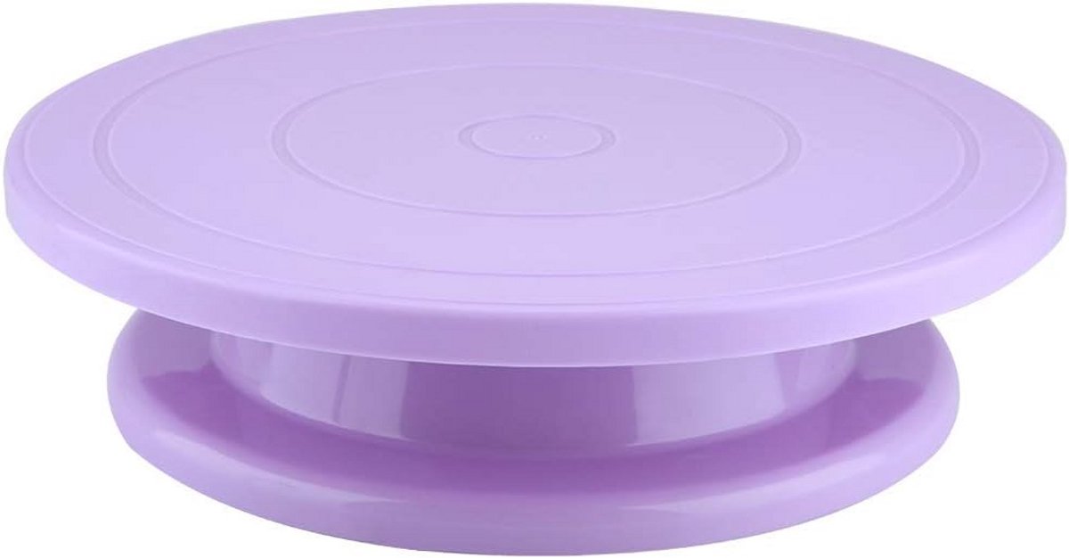 Draaibare Taartplateau voor Decoreren en Presenteren - Antislip Taartplateau