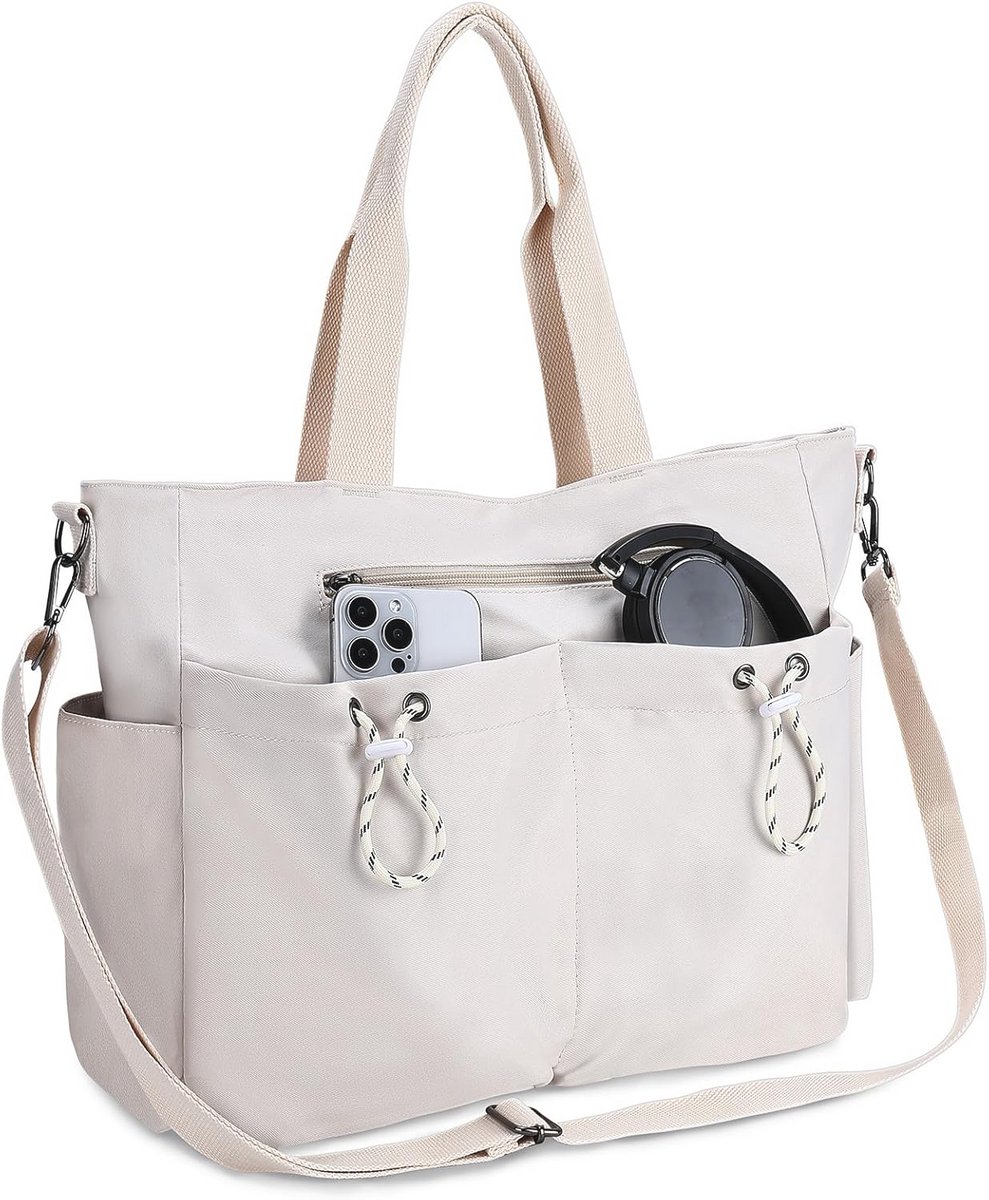 Dames Tote Bag Schoudertas met Meerdere Vakken en Grote Capaciteit