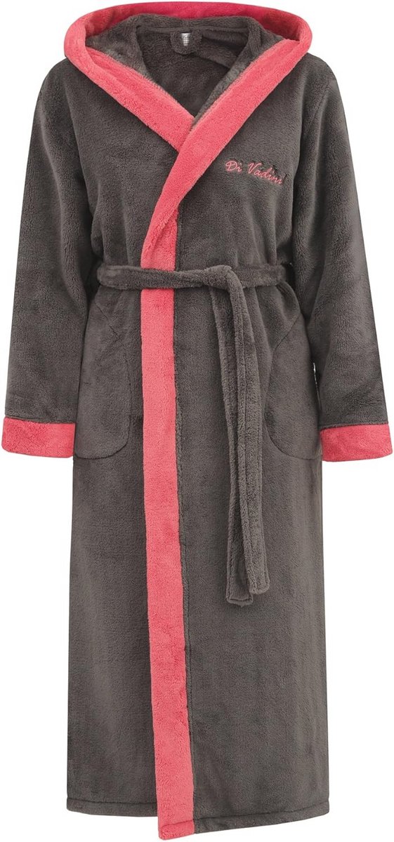 Wollige Unisex Prato Badjas met Capuchon - Luxe Microvezel Ochtendjas - Verkrijgbaar in Maten XXS - 5XL
