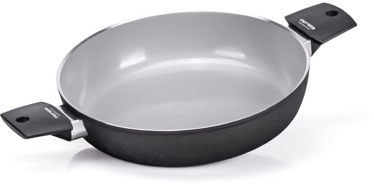 Kookpan 28 cm met natuurlijke coating voor inductie