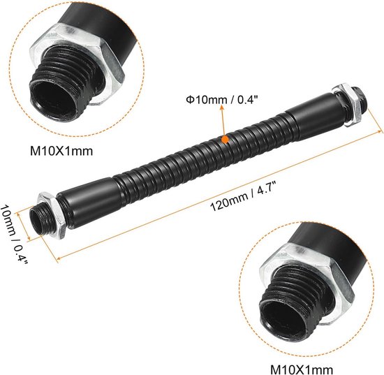 Flexibele stang, 30 cm lengte, Messing, voor reparatie van Lampen