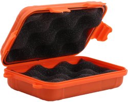 Allecta - Waterdichte stootvaste opbergbox voor buiten, met 2 kleuren en 2 maten, ideaal voor outdoor activiteiten - oranje, Large.