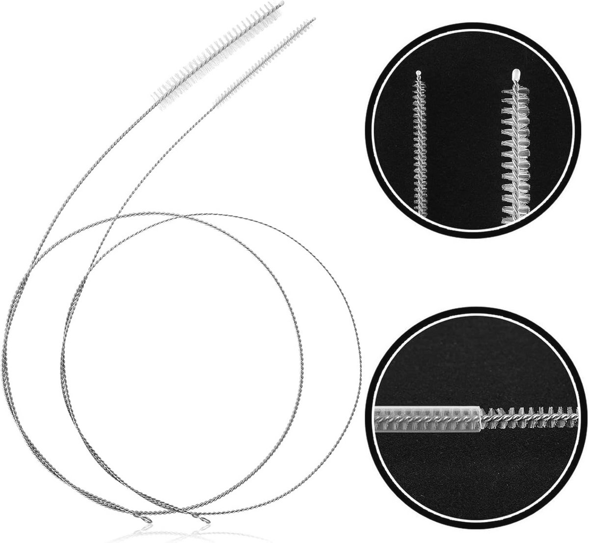 Flexibele Reinigingsborstel 100 cm - Set van 2 - Voor Slangen en Buizen