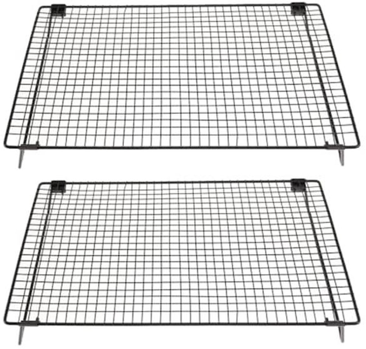 Set van 2 Universele Koelrekken met Inklapbare Poten voor Bakken en Grillen