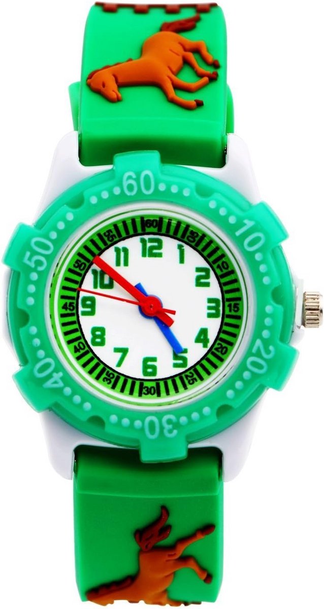 Kinderhorloge Meisjes Digitaal Quartz Waterdicht met Siliconen Band