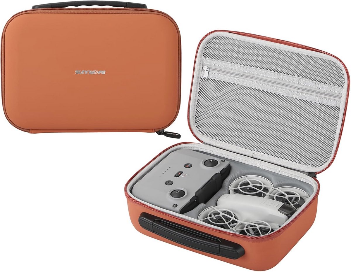 Draagbare Reiszak voor Drone Accessoires - Compacte Opslagoplossing in Oranje