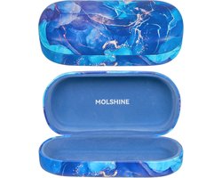 molshine Hard Scale Sunglasses Case,Classic Large Glasses Case for Women Men,Sunglasses Glasses