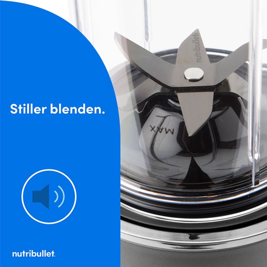 Nutribullet Ultra Plus+ - Blender & Foodprocessor in 1 - 900 ml Drinkbeker- Incl. To Go Deksel - Malen, Hakken, Snijden en Raspen van Nutribullet — afbeelding 5