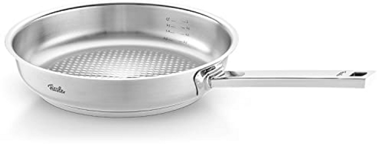 RVS Koekenpan Ø 28cm - Inductie - Novogrill Bakoppervlak