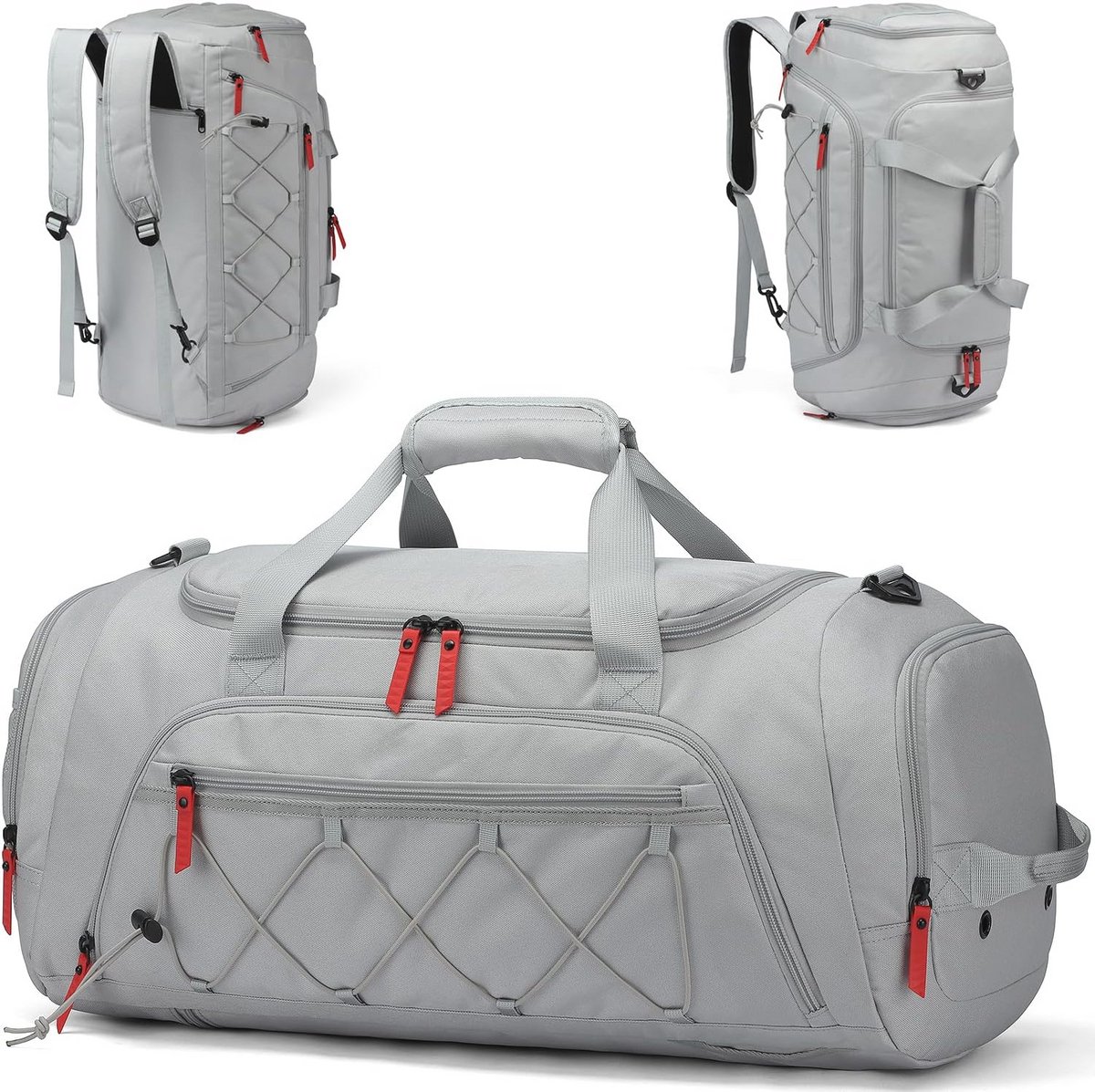 Sporttas met schoenenvak en waterdichte plunjezak - 40 liter duffel voor sport, fitness en reizen