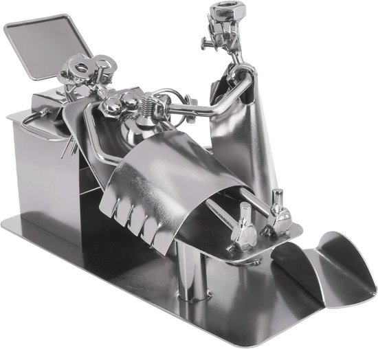 Foto: Brubaker screw man gynecologist internist pregnant on ultrasound handmade iron figure metal man with business card holder gift for pregnant women and gynecologists