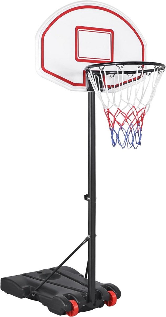 Yaheetech Basketbalstandaard, basketbalkorf met standaard, draagbaar, outdoor, basketbalinstallatie, in hoogte verstelbaar van 159 tot 214 cm