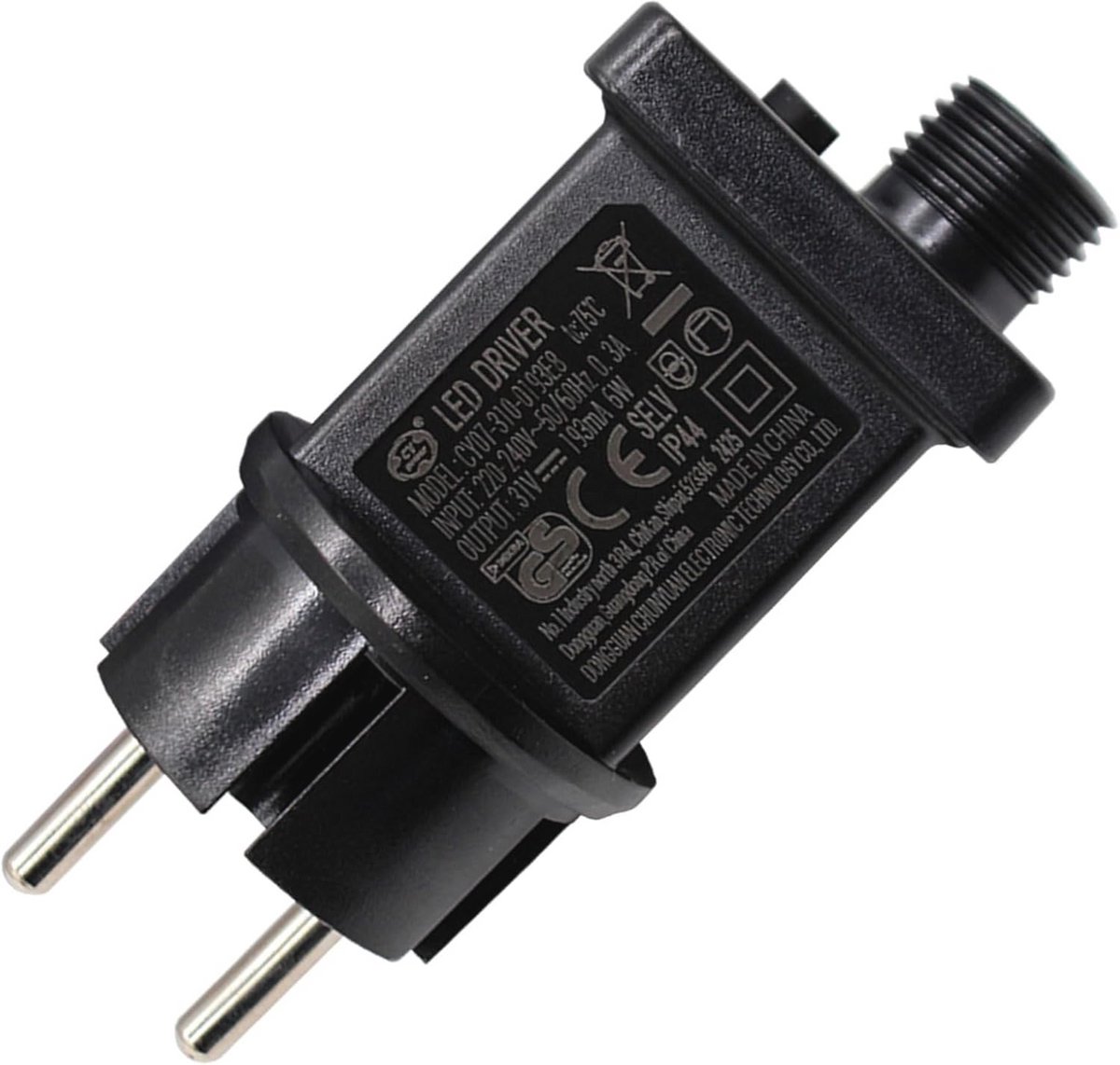 31V LED Transformator voor Laagspanning - Waterdichte Voeding voor Lichtkettingen en Kerstverlichting