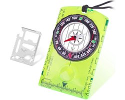 Waterdicht kompas met survivaltools voor outdoor activiteiten zoals wandelen en kamperen