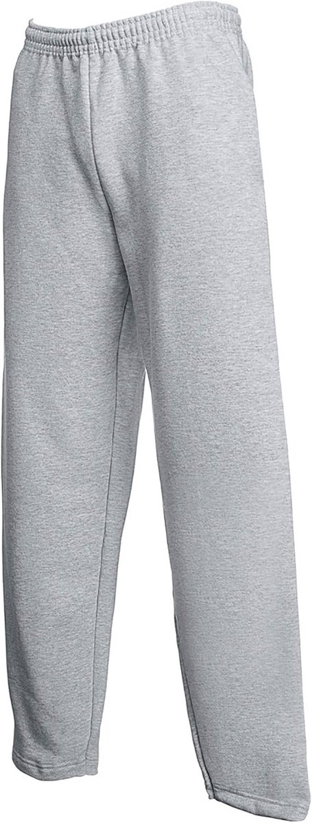 Heren Fitness Joggingbroek XXL Grijs - Comfortabele Trainingsbroek met Open Pijpen