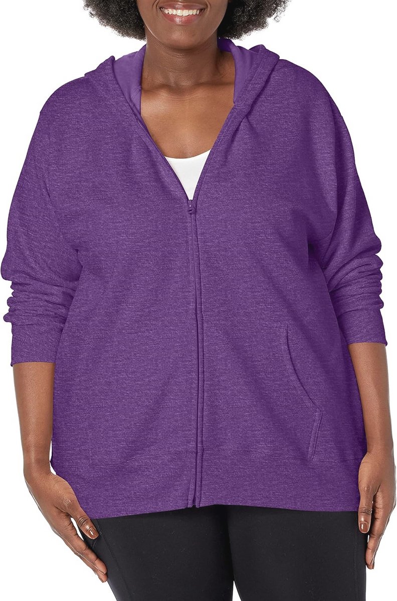 Dames EcoSmart Midweight Hoodie met Ritssluiting – Comfortabele Capuchontrui voor het Hele Jaar