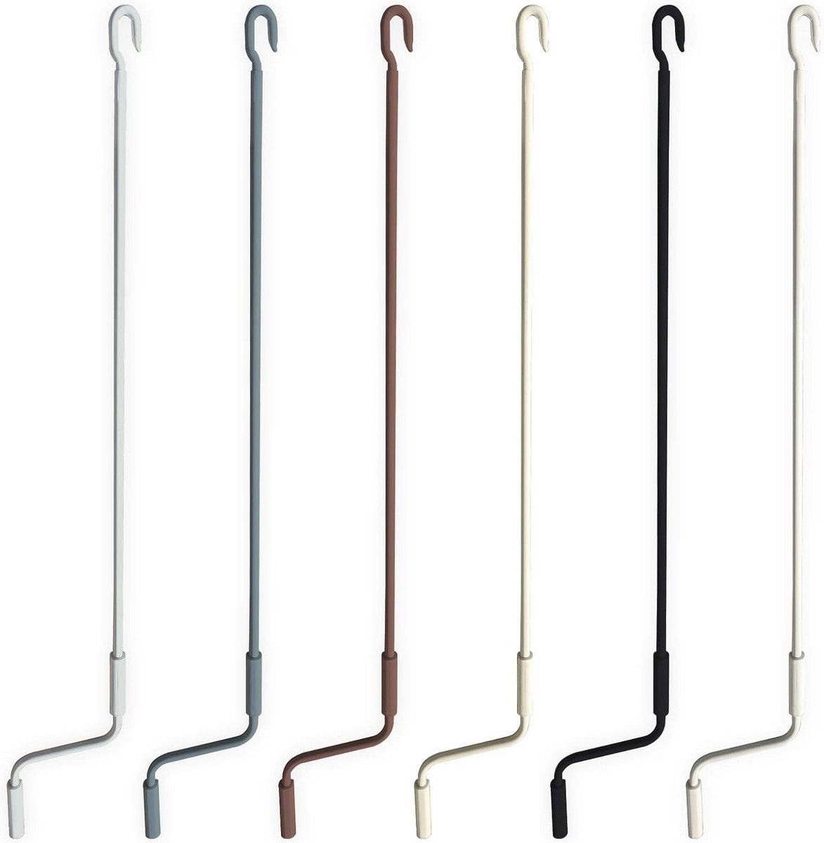 Bedieningsstang voor Zonneschermen van Gegalvaniseerd Staal - Ergonomische Handgreep, Diameter 1,5 cm, Lengte 100-250 cm