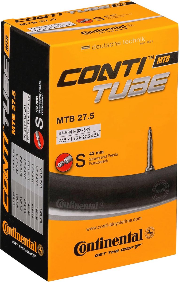 Binnenband Presta MTB 27.5 - 42 mm voor Mountainbikes