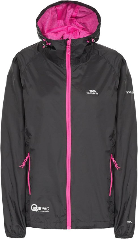 Baleaf, Waterdichte damesjas, windjack voor dames, licht, met zakken, voor wielrennen, trekking, 4 seizoenen, Wit, L